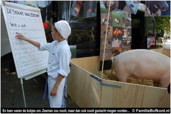 varken ZEEMAN op de Pure Markt Amsterdam - Week van de Smaak 2009